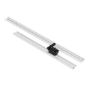 Aluminum Alloy T-Track Woodworking T-Slot Beveled Track Miter Track Stop Wo