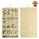 Hanging Jewelry Organizers 80 Pockets Non-Woven Dual Sides Wall Hanging Clo U6C2