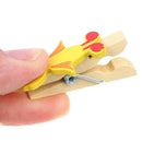 10Pcs/lot duck DIY Clothes Paper Peg Stationery Wooden Photo Clip Craft Clips
