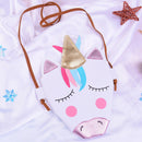 Cartoon horse shoulder bag baby woman cute coins keys bag purse party giftJ3C