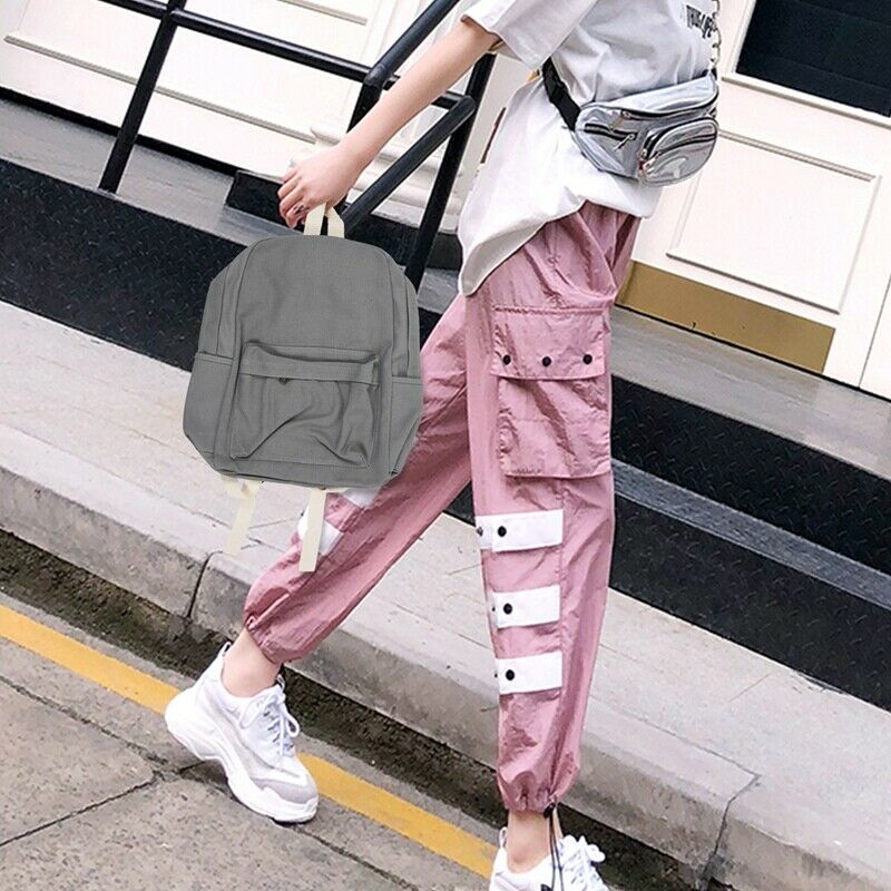 Girls Women Canvas School Bag Travel Backpack Satchel Shoulder Bag Rucksack W3K6