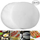 100 Pcs Round 8 Inch Baking Silicone Paper Rounds Non Stick Baking Circles  A2S9