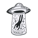 2Pcs Enamel Pin Set Punk Cute Brooches for Party Alien UFO Lapel Pin Badge Set