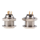 2Pieces Metal 3Pin Mini XLR Connector Plug Male Audio Microphone Connector