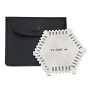 High precision hexagon stainless steel Wet film comb 25-3000um wet film thi A4T7