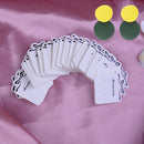 100x Jewelry display card earrings ear studs packing hang tag rectangle holder Z