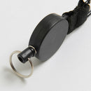 23.6 in Retractable Key Chain Holder Recoil Steel Ring with Belt Clip Buckle