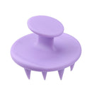 Point Tip Silicone Scalp Shampoo Massage Brush Head Acupoint Comb (Purple) A