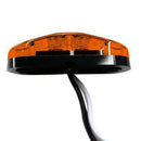10Pcs Amber 2 Led Light Oval Clearance Trailer Car Truck Side Marker Tail L