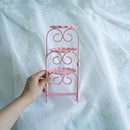 Sweetgo Pink Cookies Ladder Stand Fold Able Cupcake Decorating Tools For We