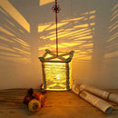 DIY Crafts Luminous Lantern Hemp Rope Chinese Knot Pendant Hanging Ornament