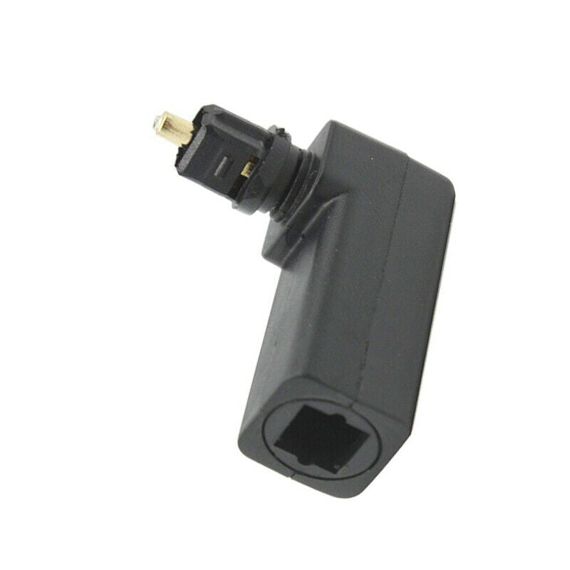 Pack of 2 360 Degree Digital Fiber Optic Toslink Right Angle 90 Degree Fema W8W3