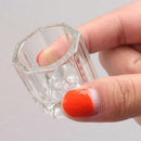 2018 Crystal Glass Nail Art Acrylic Dappen Dish Cup Liquid Powder+ Lid Tools AU