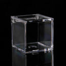 12pcs 6x6x6 cm Square Wedding Candy Box Plastic Clear Gift Box Transparent  S9S7