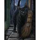 5D DIY Full Drill Diamond Painting Black Cat Cross Stitch Embroidery Mosaic30x40
