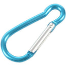 5 x Camp Hiking Portable Blue Aluminum Alloy Mini Carabiner Hook A9A6
