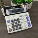 Dual Power Solar Battery 12 Digits Calculator Desk Large Buttons Desktop O1 D1V8