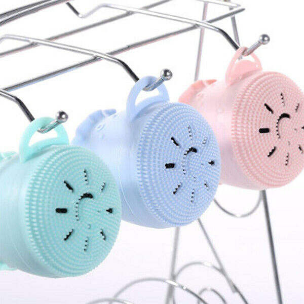 1 Set /3Pcs Pink Green Blue Beauty Face Skin Care Cleaning Tools Cute Octop X2O2