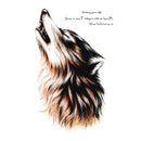 Body Art Beauty Makeup Cool Wolf Wolfing Waterproof Temporary Tattoo Stickers.AU