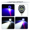 3" Inch LED Work Light Bar Spot Angel Eye Driving Fog Lamp Car Offroad 4WDJC&M