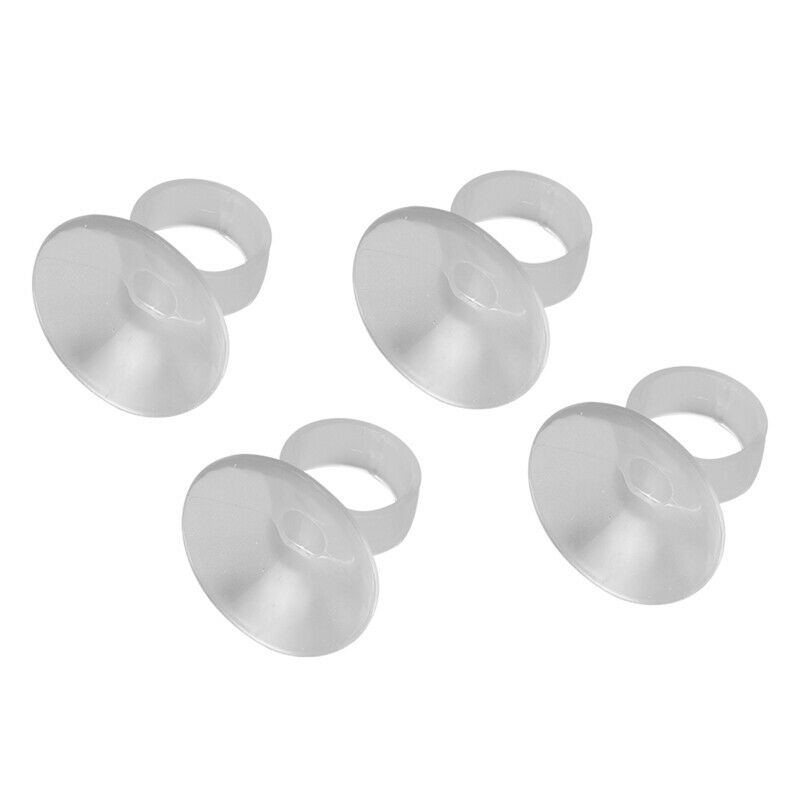 4 Pieces Aquarium Air Line Hose Holder Suction Cups 30mm Soft Plastic C2V1