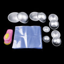5 Set Half Round Bath Bomb Mould DIY Soap Cake Crafting Molds with Wrap Bag