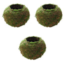 3-Pack Moss Ball Planter, Fresh Green, 9cm & 12cm & 15cm