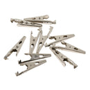 10x Crocodile Clips for Test Leads, Battery Connectors Clamps Breeding Cage