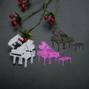 DIY Piano-shaped Cutting Dies Stencil Scrapbooking Embossing Template Craft
