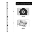 2Pcs Universal Miter Slider Miter Bar Miter Gauge Rod Table Saw Woodworking