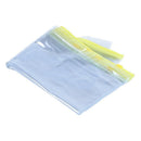 5 Pcs Clear Plastic Water Proof Pen A4 File Paper Zipper Closure Bags