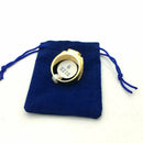 50 Pieces Blue Soft Velvet 5x7cm Jewelry Candy Pouch Christmas Party Supplies