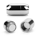 2pcs Column Magnetic Clasps DIY Bracelet Necklace Jewelry Leather Rope 5mm