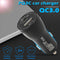 36W PQ3A Quick Charge Car Charger QC 3.0 Dual USB Fast Phone Charger Adapter