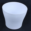 Plastic Plant Flower Pot Planter With Saucer Tray Round Gloss Home Garden D J7G4