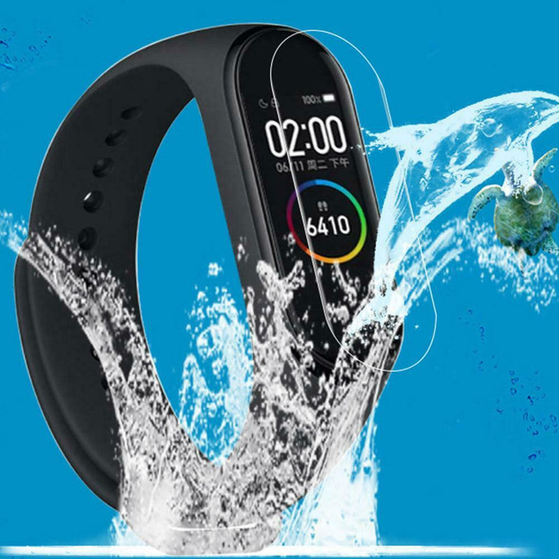 Hat-Prince 2pcs TPU Full Cover Screen Protective Soft Films for Mi Band 4
