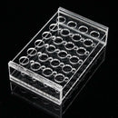 24 Holes Test Tube Rack Testing Tubes Holder Storage Safe Plastic Lab Supplies