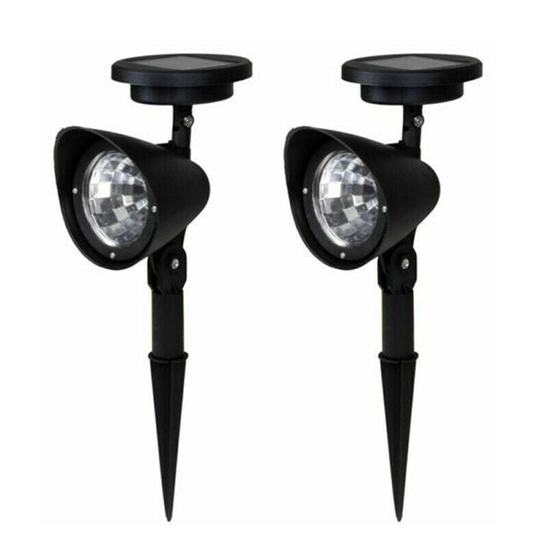 2X Solar Spot Light Outdoor Garden Lawn Landscape LED Spotlight Path Lamp MMI