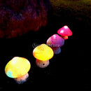 Solar Power Mushroom LED Night Lights For