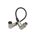 2Pcs Microphone Lead Mic Cable XLR Right Angle Male to Female Extension Cable