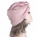 2pcs/set Women's Silk Sleeping Cap Night Sleep Hats Hair Care Scarves Bonnet