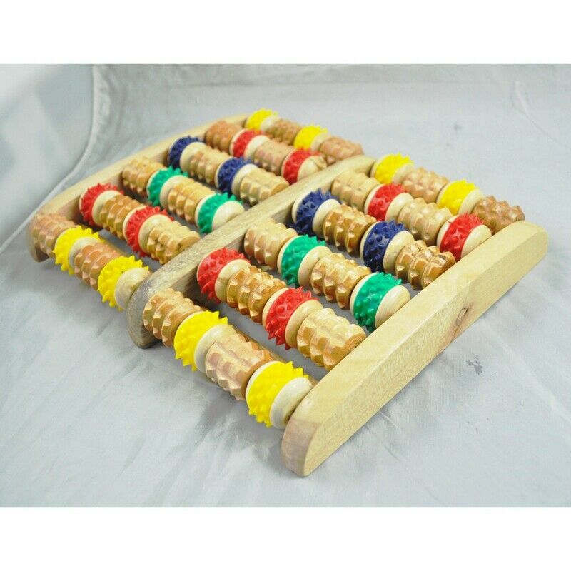 Wooden Foot Roller Massager Reflexology for Stress