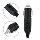 1PCS 12V Male Car Lighter Socket Plug Connector With Fuse Red LED