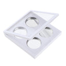 Clear Lid Empty 4 Slots Eyeshadow Lipstick Powder Box Case Cosmetic Packing