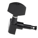 6 Pieces Black Sealed electric Tuning Pegs Tuner Machine Head 3R 3L / acous I5J2