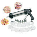 1X(Cookie Decorating Machine Stainless Steel Cookie Press With 13 Discs And