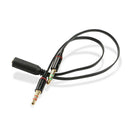 Y%Splitter 1 Female to 2 Male 3.5mm Mic Stereo Audio Adapter Audio Cable For Gn