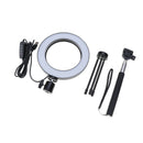 16cm LED Ring Light w/ Tripod Stand for Live Stream / Makeup +Selfie Stick