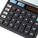 Calculator Battery Solor Powered 12 Digit Electronic Desktop Calculato QYP