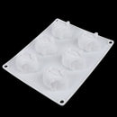 6 Holes Mouse Silicone Cake Mold Pudding Pastry Baking Chocolate Pan Desse_